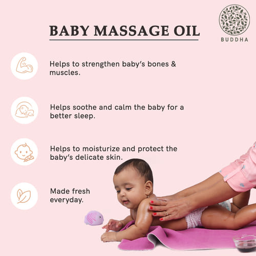 buddha natural baby massage oil benefits image