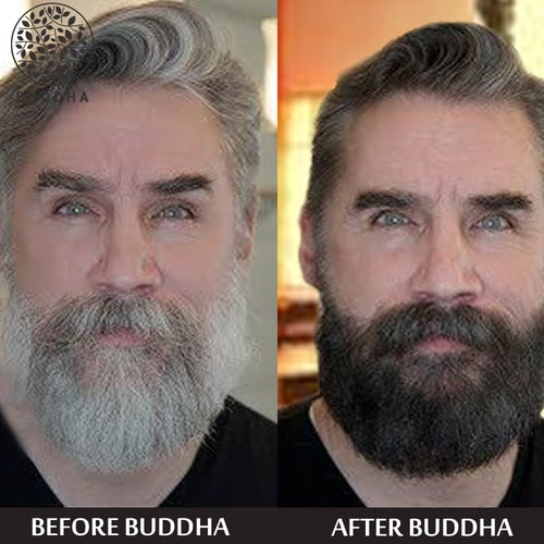 Buddha Natural Anti-Grey Hair Oil & Grey Beard Hair Serum Combo  - customer reviews - white beard oil - oil for turning white hair to black
