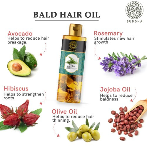 buddha natural anti bald hair oil ingredient image - natural bald hair oil