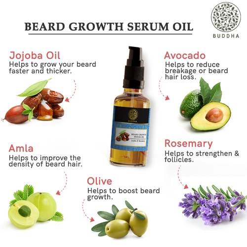 Buddha natural Beard Growth Oil Serum - benefits 