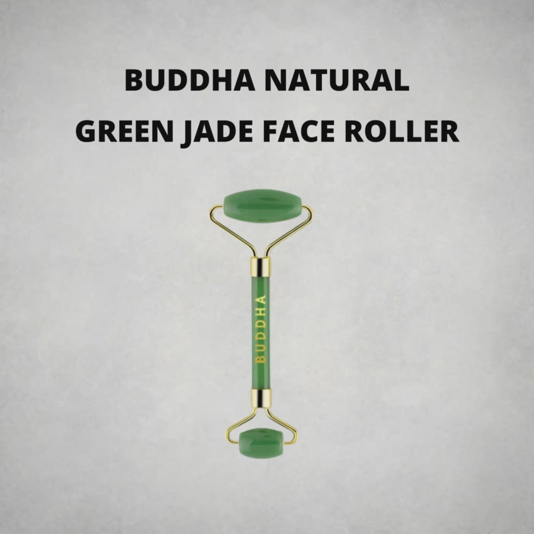 Buddha Natural Green Jade Face Roller Video