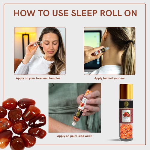 Sleep Carnelian Stone Essential Oil Roll On - how to use