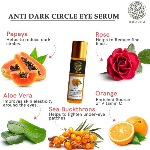 buddha natural anti dark circle eye serum ingredient image
