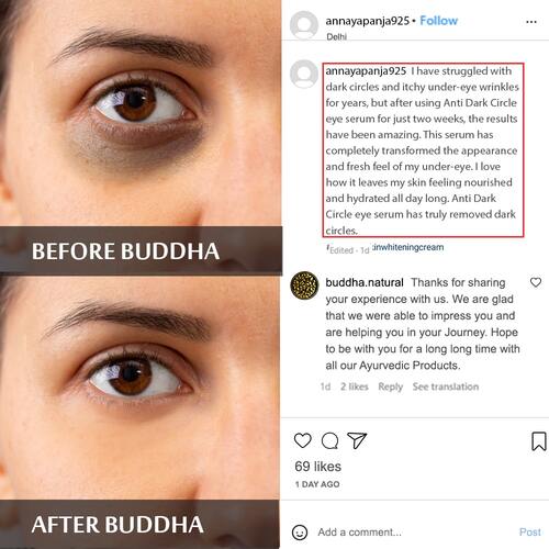 Buddha Natural Anti Dark Circle Eye Serum - customer reviews
