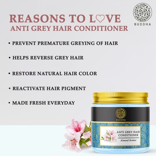 Buddha Natural Grey Hair Conditioner  - reason to love - color depositing conditioner for grey hair
