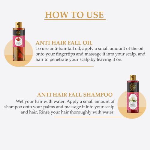 Buddhanatural  anti hair fall oil and shampoo - how to use
