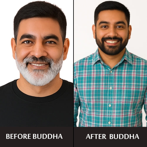 Buddha natural before & after