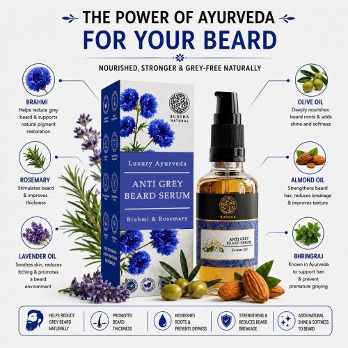 Buddha Natural Anti Grey Beard Serum Oil Ingredients 