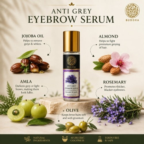 Ingredients of Buddha Natural Anti Grey Eyebrow Serum