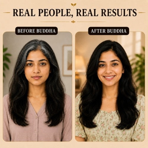 Anti Grey Hair Combo Female Testimonial Before After 