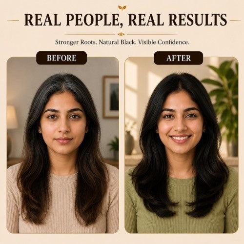 Anti Grey Hair Jumbo Combo Female Testimonial Before After 