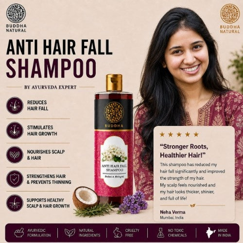Testimonial Review of Buddha Natural Anti Hair Fall Shampoo 