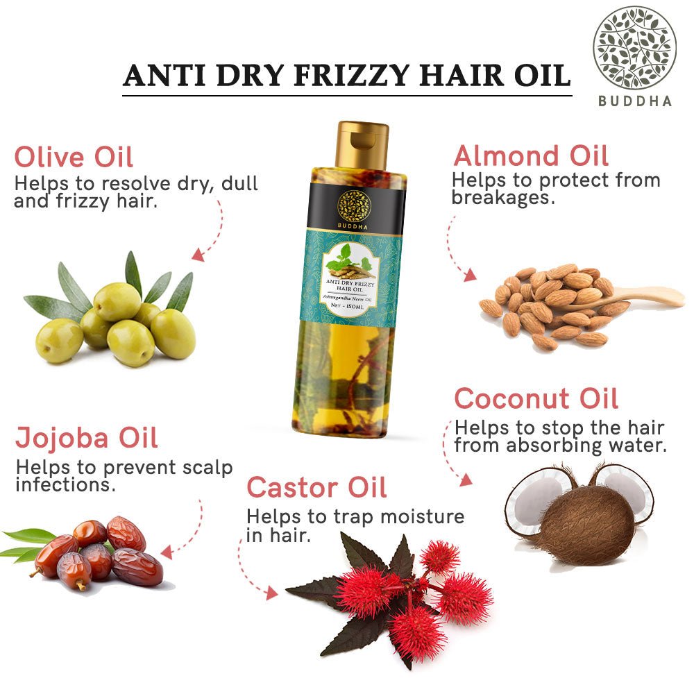 anti dry frizzy hair oil