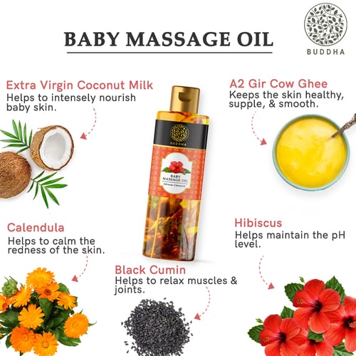 Buddha Natural Baby Massage Oil - ingredients 