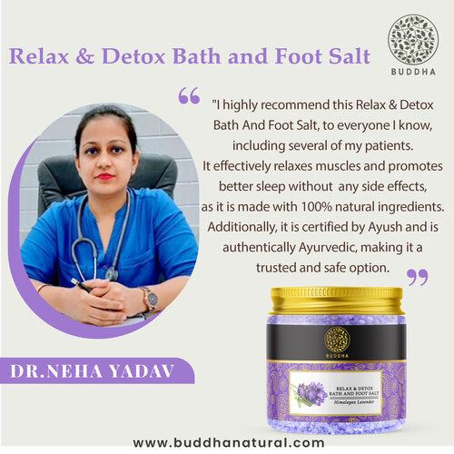 Buddha Natural - detox bath soak - foot soak detox salt
