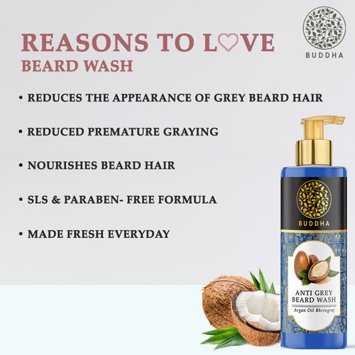 Anti Grey Beard Wash - 100% Ayush Certified - Restore Natural Black Color of Beard