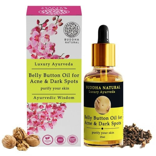 Buddha Natural Belly Button Oil for Acne and dark Spots
