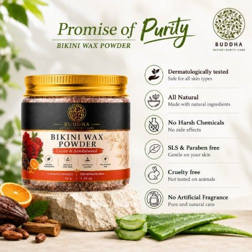 Buddha Natural Bikini Wax Powder Promise of Purity
