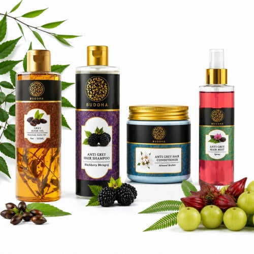 Buddha Natural Combo - Conditioner + Shampoo + Hair Oil + Hair Mist Main Image 
