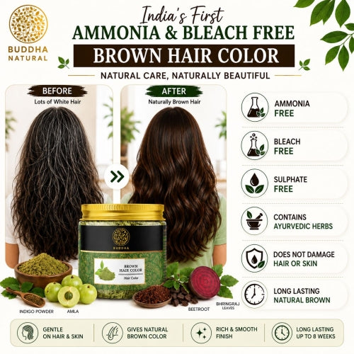 Buddha Natural Brown Hair Color Ammonia & Bleach Free Image