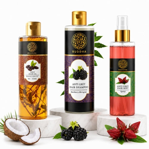 Buddha Natural Combo - Shampoo + Hair Oil + hair Mist Main Image