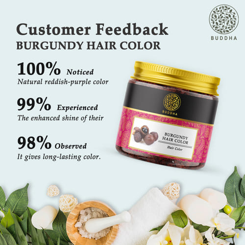 burgundy hair color customer feedback image