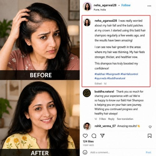 Online Review of Buddha Natural Bald Hair Shampoo 