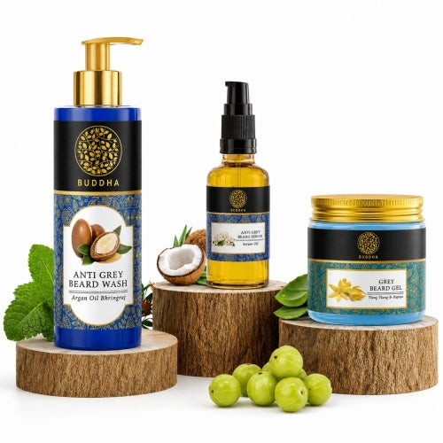 Buddha Natural Beard Wash + Beard Serum + Beard Gel Main Image