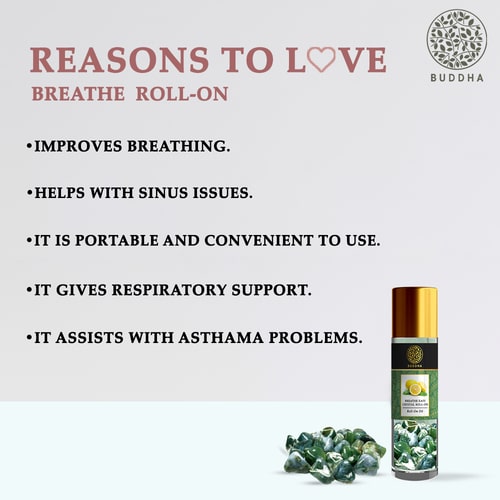 Buddha Natural Moosagate Stone Breathe Easy Roll-On - reason to love