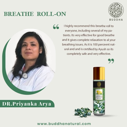 Buddha Natural Moosagate Stone Breathe Easy Roll-On - recommended By Dr. Priyanka Arya