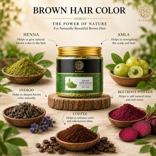 Buddha Natural Brown Hair Color Ingredients 