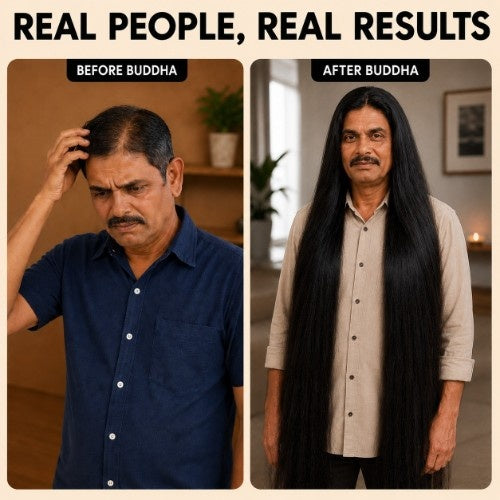 Buddha Natural Adivasi Hair Oil Male Testimonial 