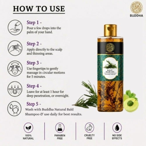 How to Use Buddha Natural Anti Bald Hair Oil 