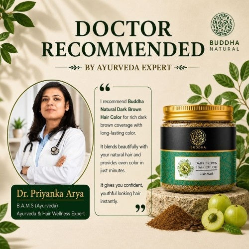 Dr. Priyanka Arya Recommends Buddha Natural Dark Brown Hair Color Powder 