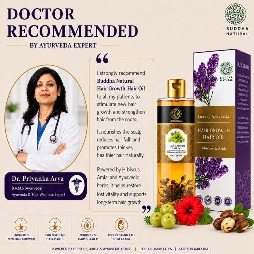 Dr. Priyanka Arya Recommend Buddha Natural Hair Regrowth Oil 