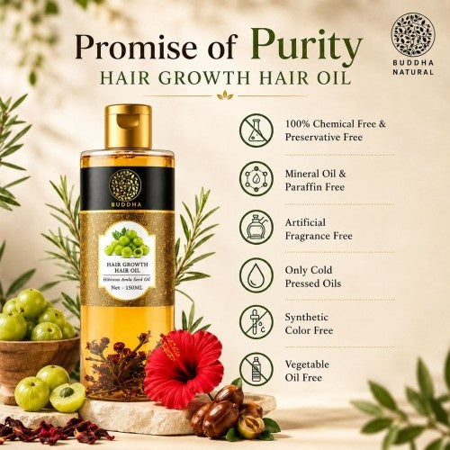 Buddha Natural Hair Regrowth Oil - Promise of Purity 