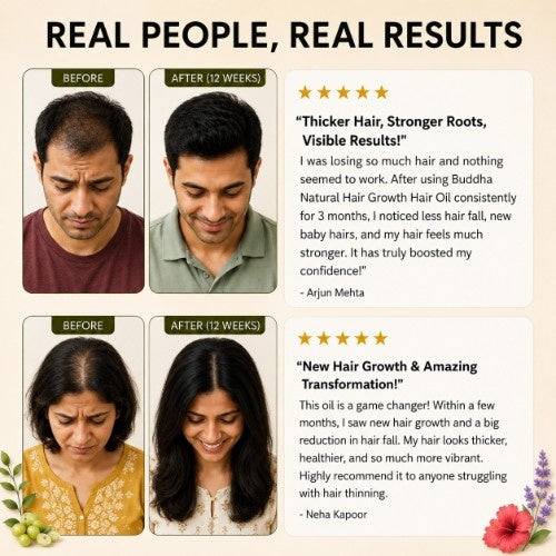 Buddha Natural Hair Regrowth Oil Testimonial Review 