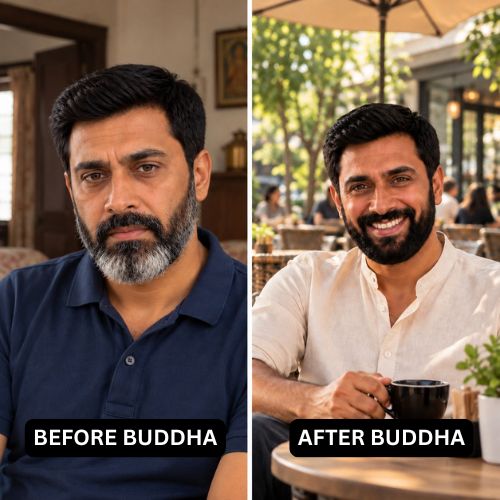 Buddha Natural Anti Grey Beard Wash Before After