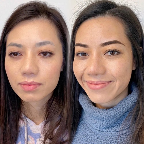Buddha Natural Anti Grey Eyebrow Serum Before and After