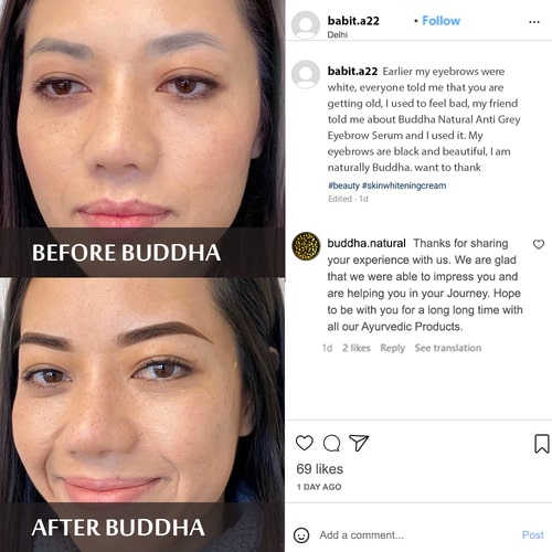Buddha Natural Anti Grey Eyebrow Serum Customer Reviews 
