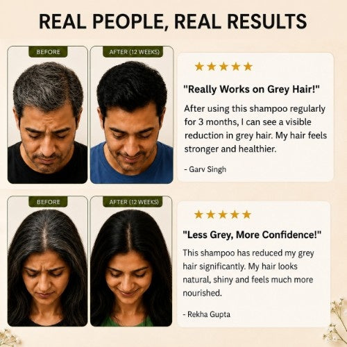 Buddha Natural Anti Grey Hair Shampoo Testimonial Review 