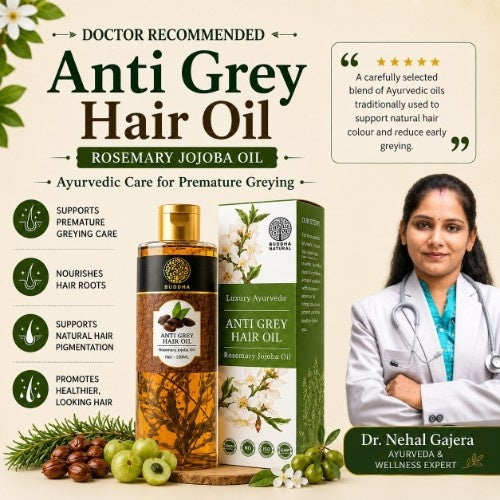 Buddha Natural Anti Grey Hair Oil Doctor Recommends 