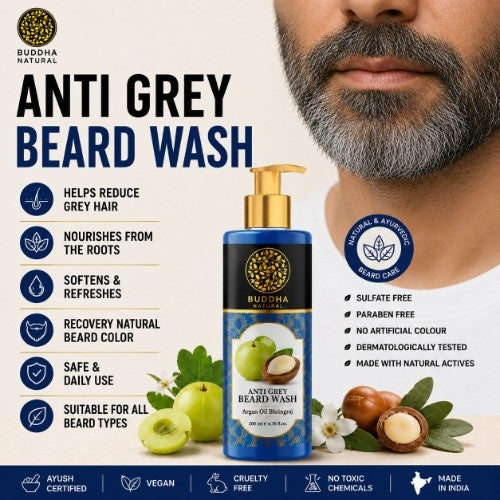 Buddha Natural Anti Grey Beard Wash benefits