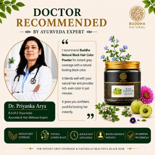 Buddha Natural Black Hair Color Powder Doctor Recommends 
