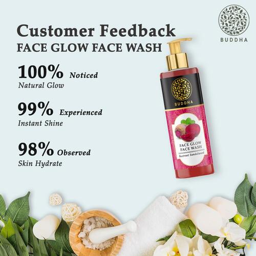 Buddha natural Face Glow Face Wash - customer feedback