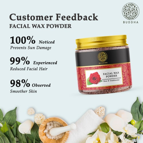 Facial Hair Removal Wax Powder - 100% Ayush Certified - Remove Unwanted Facial Hair (Natural, Painless) Solution