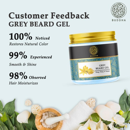 Buddha Natural Anti-Grey Beard Hair Gel - customer feedback