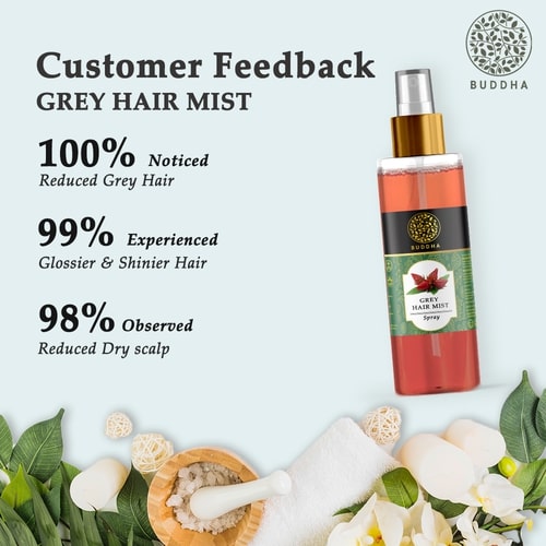 Buddha natural grey hair mist customer feedback image
