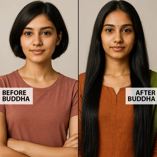 Buddha natural before & after