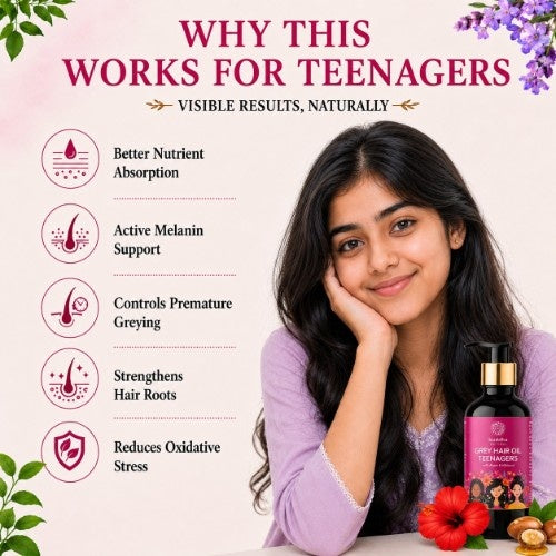 Buddha Natural Grey Hair Oil For Teenagers - Why This Works For Teenager 